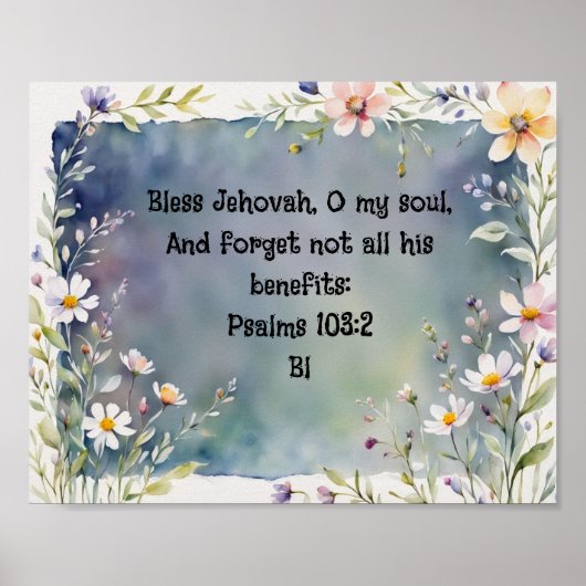 Bible Verse Modèle, Value Poster Paper (Matte) (Devant)