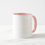Bible Verse Mug - Jeremiah 29:11 (Devant droit)