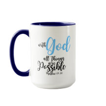 Bible Verse Mug - Matthew 19:26
