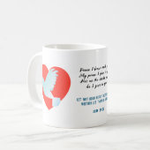 Bible Verse Mug - Paix (Devant gauche)