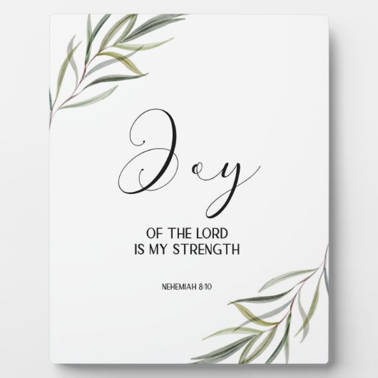 Bible verse Nehemiah leaves scripture Plaque Fotoplaat (Voorkant)