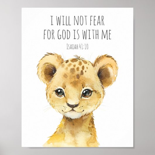Bible Verse Poster for Kids Bedroom Decor (Voorkant)