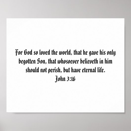 Bible Verse Poster Print Template To Personalize (Devant)