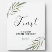 Bible verse Proverbs leaves scripture  Plaque (Devant)