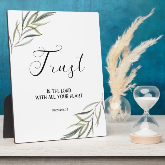 Bible verse Proverbs leaves scripture  Plaque (Côté)