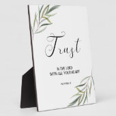 Bible verse Proverbs leaves scripture  Plaque Fotoplaat (Zijkant)