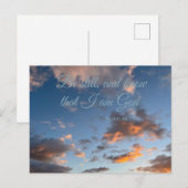 Bible Verse Psalm 46:10 Briefkaart (Voorkant / Achterkant)