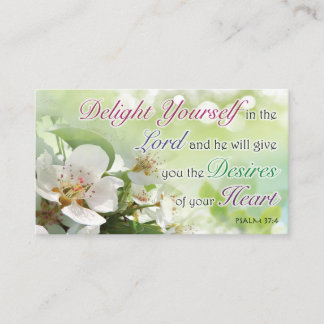 Bible Verse, Religious Motivational Cards Contactkaartje