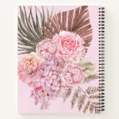 Bible Verse Rose Pampas Carnet en herbe (Dos)