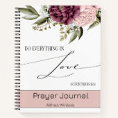 Bible Verse sur l'amour Spiral Prayer Journal (Devant)