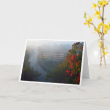 Bible Verse Sympathie Carte de voeux pliée