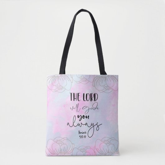 Bible verse Tote Bag (Voorkant)