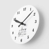 Bible Verse White Wall Round Clock Ronde Klok (Hoek)