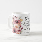 Bible Verse You are Beautiful Coffee Mug (Devant gauche)