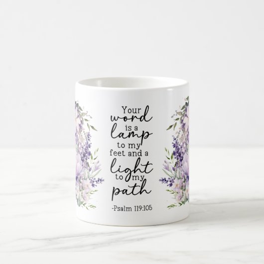 Bible Verse Your Word Is a Light Coffee Mug (Centre)
