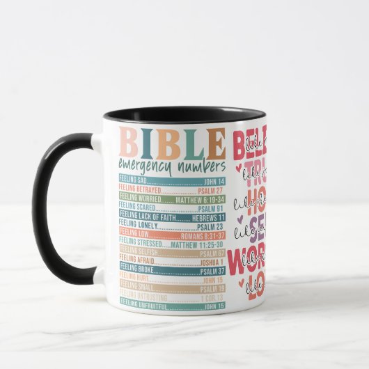 Bible verset Mug for Christian, Don for Christian (Gauche)