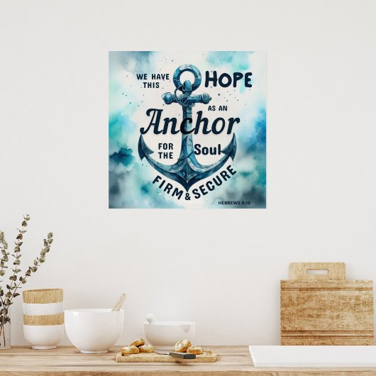 Bible verset poster chrétien (Cuisine)