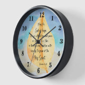Bible verset Romains Mur Horloge (Angle)