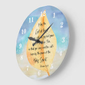 Bible verset Romains Mur Horloge (Angle)
