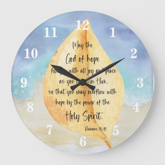 Bible verset Romains Mur Horloge (Recto)