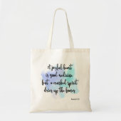 Bible verset Sac fourre-tout bleu splash (Devant)
