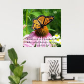 bible versmelt herinnering vlinderbloemproverbs poster (Thuiskantoor)