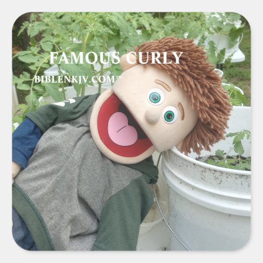 BIBLENKJV.COM™ 🛐 #STICKER VIERKANTE STICKER (Voorkant)