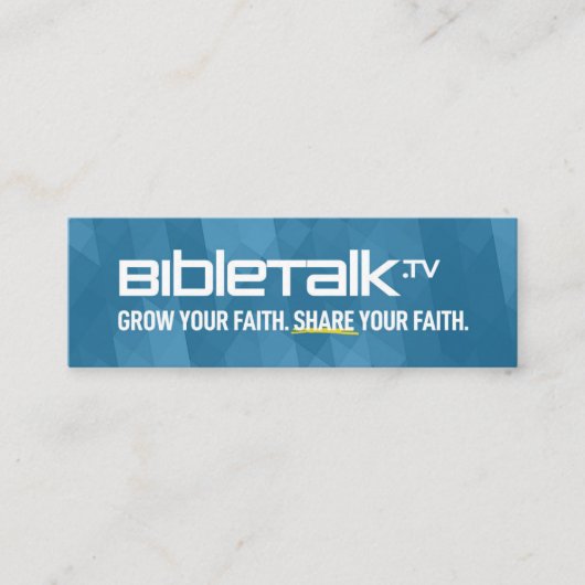 BibleTalk.tv - Mini carte Promo (Devant)