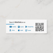 BibleTalk.tv - Mini carte Promo (Dos)