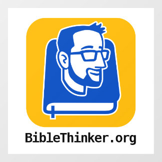 BibleThinker.org Logo Window Cling Raamsticker
