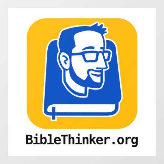 BibleThinker.org Logo Window Cling Raamsticker (Vel)