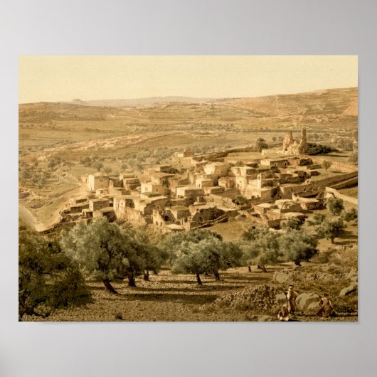 Biblicaal dorp Bethany in het Heilige Land Poster (Voorkant)
