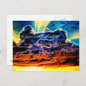 Biblical Electrified Cumulus Clouds Skyscape Briefkaart (Voorkant / Achterkant)