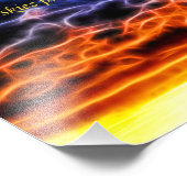 Biblical Electrified Cumulus Clouds Skyscape Foto Afdruk (Hoek)