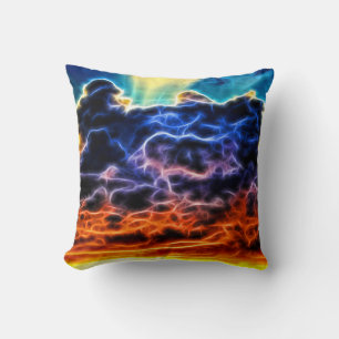 Biblical Electrified Cumulus Clouds Skyscape Kussen