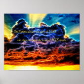 Biblical Electrified Cumulus Clouds Skyscape Poster (Voorkant)