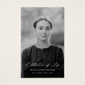 Biblical Faith Funeral Memorial Photo Prayer Card (Devant)