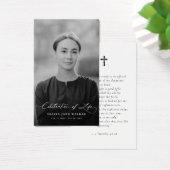 Biblical Faith Funeral Memorial Photo Prayer Card (Bureau)