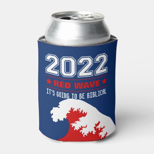 Biblical Midterms 2022 Red Wave Blikjeskoeler (Blikje Voorkant)