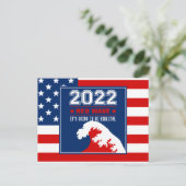 Biblical Midterms 2022 Red Wave Briefkaart (Staand voorkant)