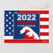 Biblical Midterms 2022 Red Wave Briefkaart (Achterkant)