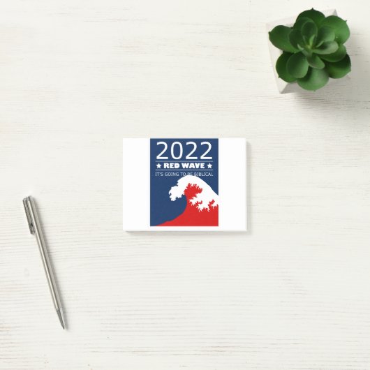 Biblical Midterms 2022 Red Wave Post-it® Notes (Kantoor)