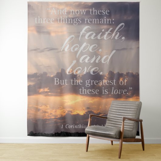 Biblical Passage Sunset  Wandkleed (In situ)