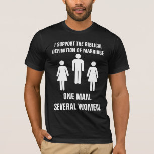 Biblicale definitie van huwelijk t-shirt