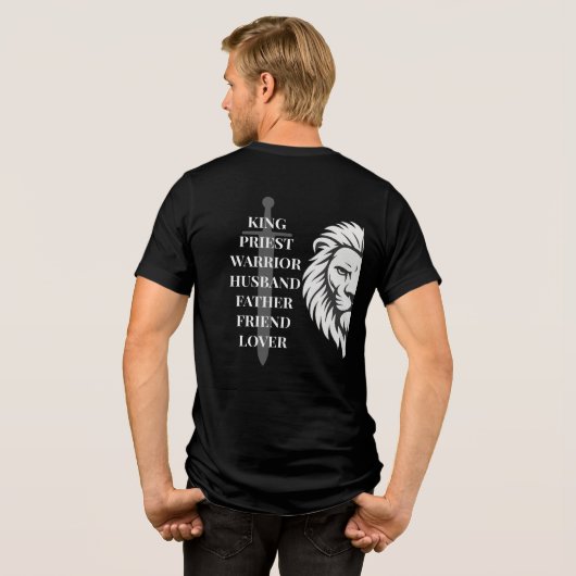 Biblically Masculine Tri-Blend Shirt (Achterkant volledig)