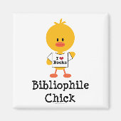 Bibliofiele Chick Magnet Magneet (Voorkant)
