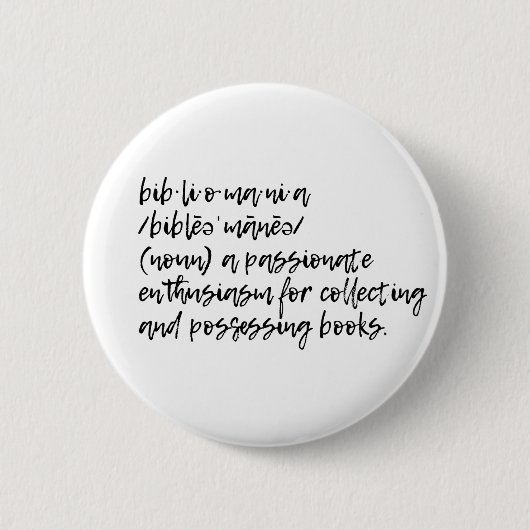 Bibliomania Ronde Button 5,7 Cm (Voorkant)