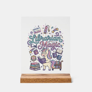 Bibliothécaire Licorne de Vêtements Imprimés Magiq