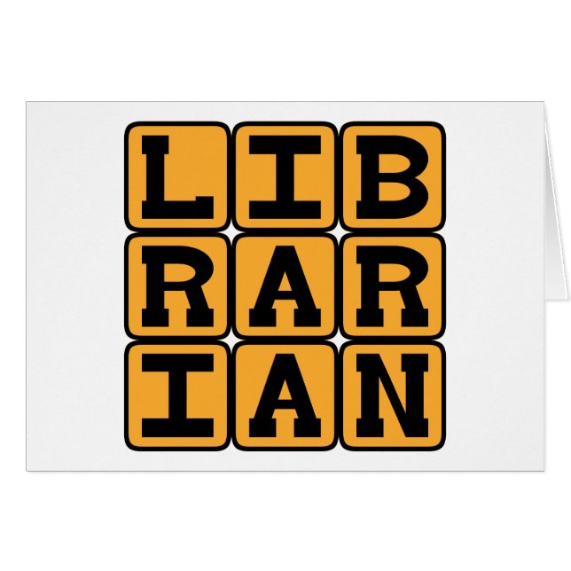 Bibliothécaire, Maître de livres (Devant horizontal)