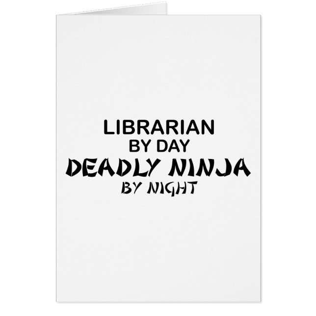 Bibliothécaire Ninja mortel par nuit (Devant)